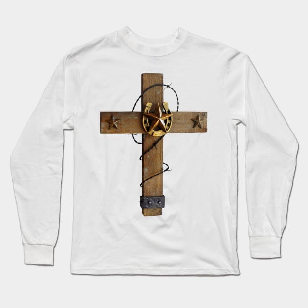 Country Cross Long Sleeve T-Shirt by PLAYDIGITAL2020